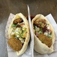 Special Falafel in Pita  at Wazzup Falafel in Northcote