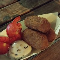 Croquetas at AguaViento WaterWind EcoVegan Food Truck - Marbella in Marbella