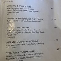 2 vegan options   at Hickie's Bar in Kilkee