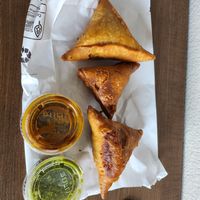 Vegetable samosas at Kaveri Indian Cuisine in Lubbock