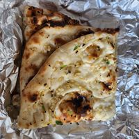 Garlic naan at Kaveri Indian Cuisine in Lubbock