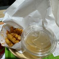 Lemonade, a small one to help wash it down. I like the ice cubes. They’re actually cubes lol  at Falafel Brothers - Harajuku in Tokyo
