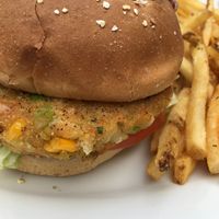 Vegan burger at Disneyland - Carnation Cafe in Anaheim