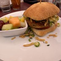 Veggie burger  at Disneyland - Carnation Cafe in Anaheim