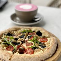 Sweet and Spicy Mushroom Pizza  at Ru Pure Vegan - 博华广场店 in Shanghai