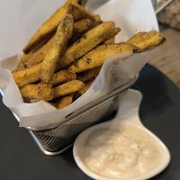 Sweet potato with alioli at Full Lotus Mindful Kitchen in Coron