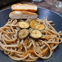 Meditaranean pasta at Full Lotus Mindful Kitchen in Coron