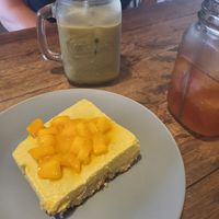 Frozen cheesecake at Full Lotus Mindful Kitchen in Coron