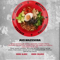 Mazesoba vegetarian (can order without egg to become vegan!)  at Kuraya in Madrid