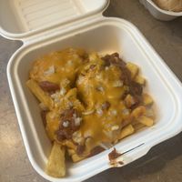 chili cheese chickpea fries   at Vedged Out in Waterford