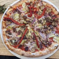 Plant based Primavera at Famoso Neapolitan Pizzeria in Edmonton