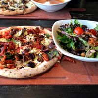 Lunch special 4 topping pizzetta at Famoso Neapolitan Pizzeria in Edmonton