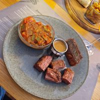 My portion (looks smaller than it was) at REDEFINE -  Soul Food in Salzburg