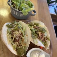 Tacos and salad  at REDEFINE -  Soul Food in Salzburg