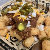 chili tots omnomnomnomnom!!! the potatoes were perfect   at Ruby D's Burger Joint in Tulsa