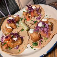 Baja tacos at MonChidos in Barcelona