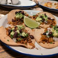 Seitan tacos at MonChidos in Barcelona