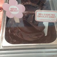 Clearly labelled vegan options at Gelatissimo - Ipswich in Ipswich