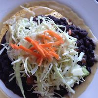 vegan tostada  at Alto Cinco in Syracuse