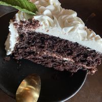 Vegan chocolate cake  at Alto Cinco in Syracuse