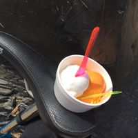 Sorbet on a seat at Isobar in Copenhagen