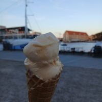 Cantaloupe sorbet at Isobar in Copenhagen