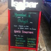 Menu at Isobar in Copenhagen