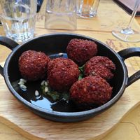 Polpette vegane at Taverna 51 in Rome