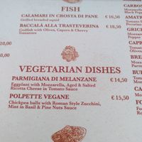 Vegan main dish at Taverna 51 in Rome