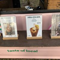 different toppings  at Lick. Taste of Local in Koh Phangan