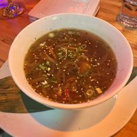 Hot and sour soupp lacked any  at Bao Brewhouse in Denver