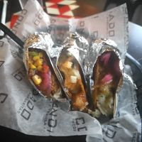 Three assorted tacos at Condado Tacos in St Louis