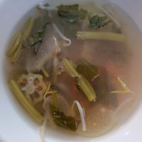 Complementary soup at Halo in Ho Chi Minh City