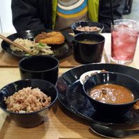 We picked 3 things each and shared our plates. yum! at Komaki Shokudo in Tokyo