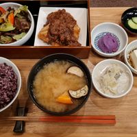 Set meal at Komaki Shokudo in Tokyo