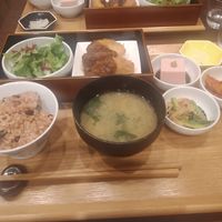 Dinner set at Komaki Shokudo in Tokyo