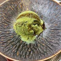 Greentea icecream  at Komaki Shokudo in Tokyo