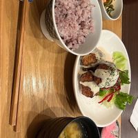 Karaage set  at Komaki Shokudo in Tokyo