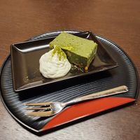 Matcha cake at Komaki Shokudo in Tokyo