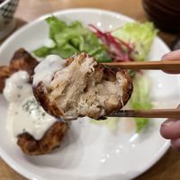 Soy meat karaage  at Komaki Shokudo in Tokyo