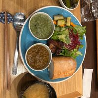 Rice bread menu  at Komaki Shokudo in Tokyo