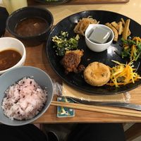 Lunch set at Komaki Shokudo in Tokyo