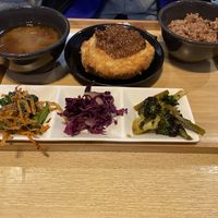 Breaded and fried ‘Fu’ set at Komaki Shokudo in Tokyo