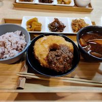 Fried "bread" set at Komaki Shokudo in Tokyo