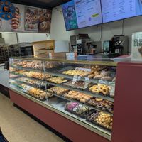 Interior case at Donut Land in Tualatin