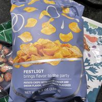 Accidentally vegan sour cream and onion chips  at IKEA in Tempe