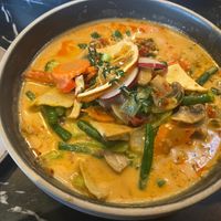 Panang curry with tofu and vegetables  at Chiang Mai Junction in Toronto