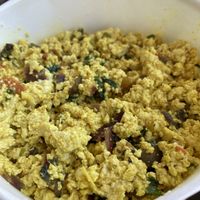 Tofu scramble at Crepes Bistro in Santa Clara