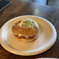 #2 bagel   at Crepes Bistro in Santa Clara