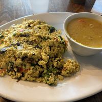 Tofu scramble - yum!  at Crepes Bistro in Santa Clara